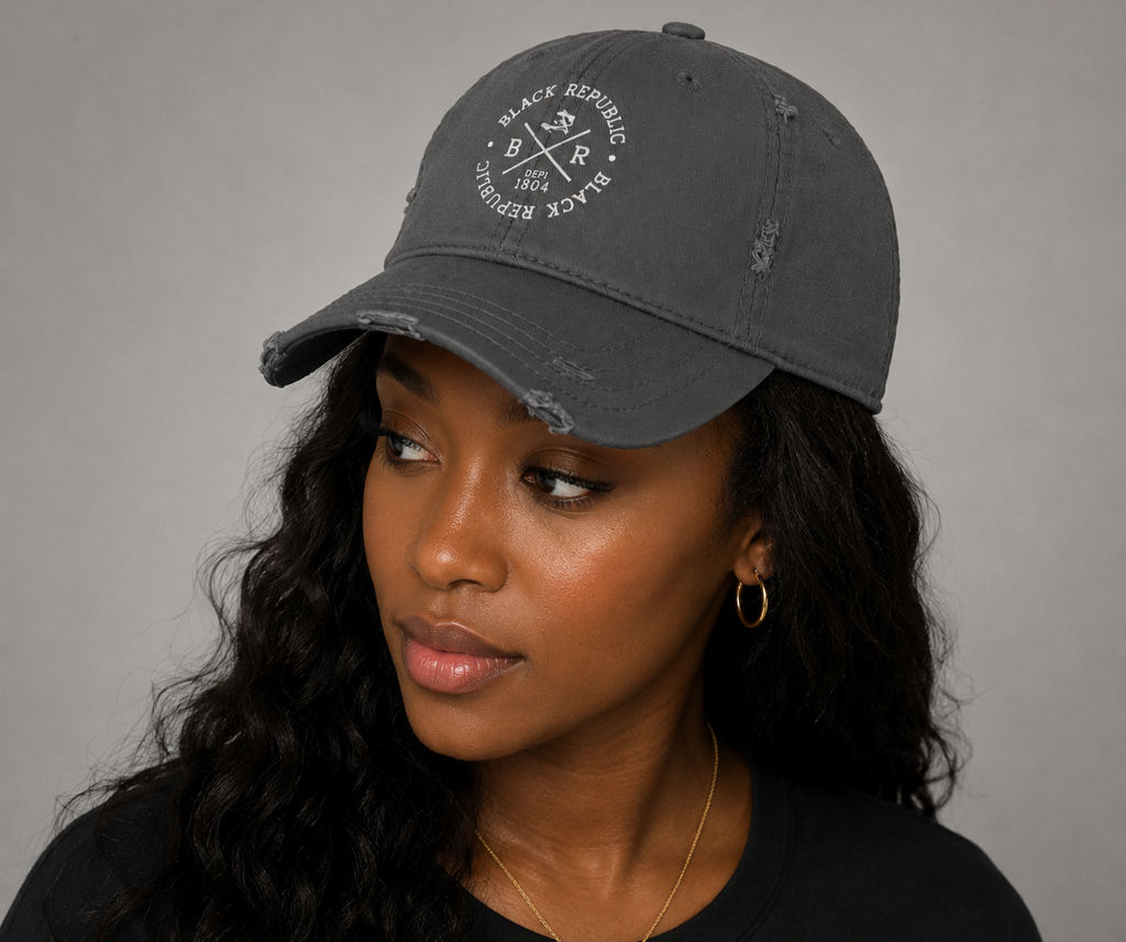 BLACK REPUBLIC DEPI 1804 Distressed Dad Hat