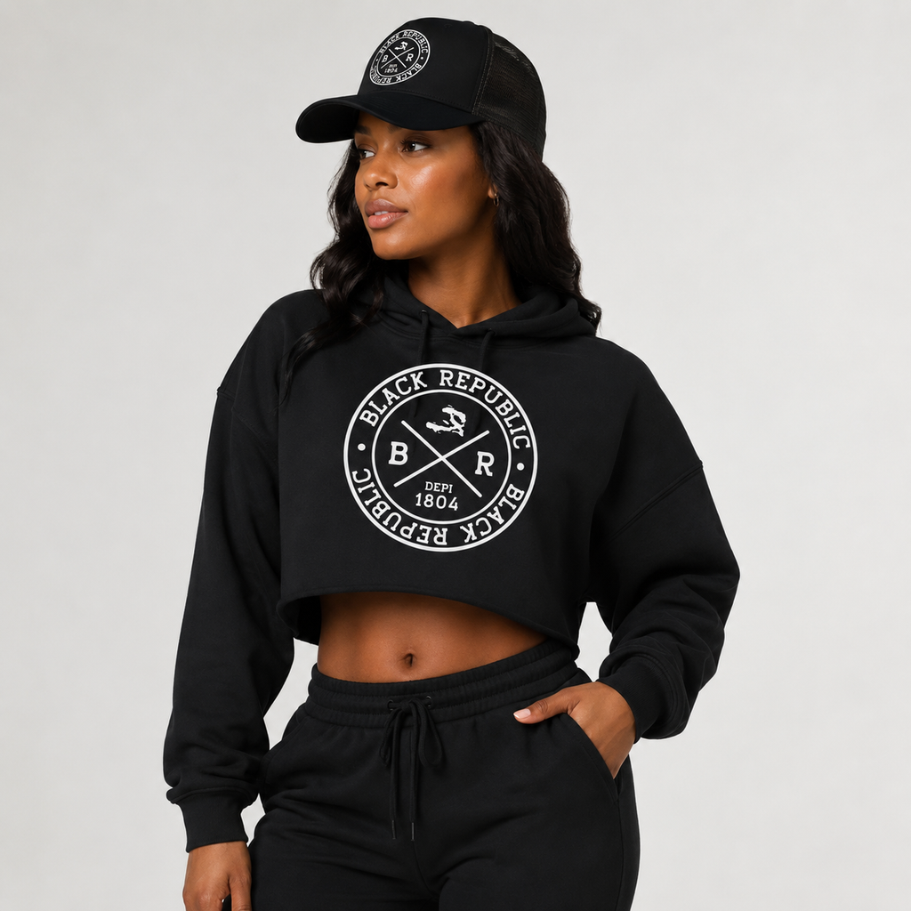 BLACK REPUBLIC DEPI 1804 Crop Hoodie