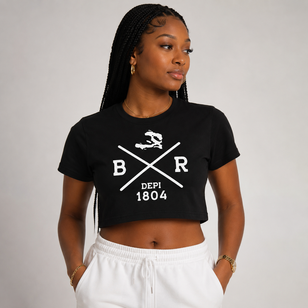 BLACK REPUBLIC DEPI 1804 WOMEN'S CROP TOP