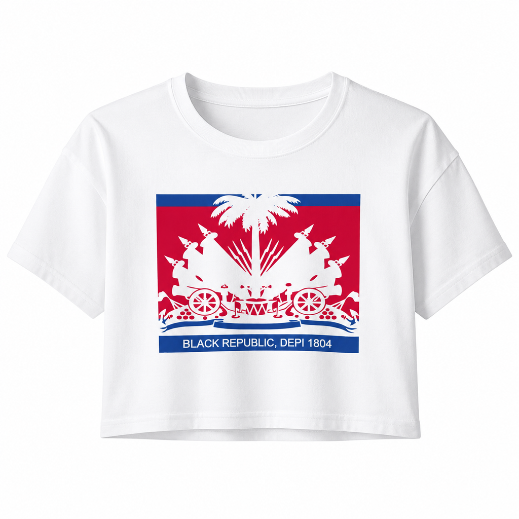 BLACK REPUBLIC DEPI 1804 CROP TOP TEE