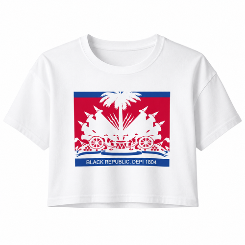 BLACK REPUBLIC DEPI 1804 CROP TOP TEE