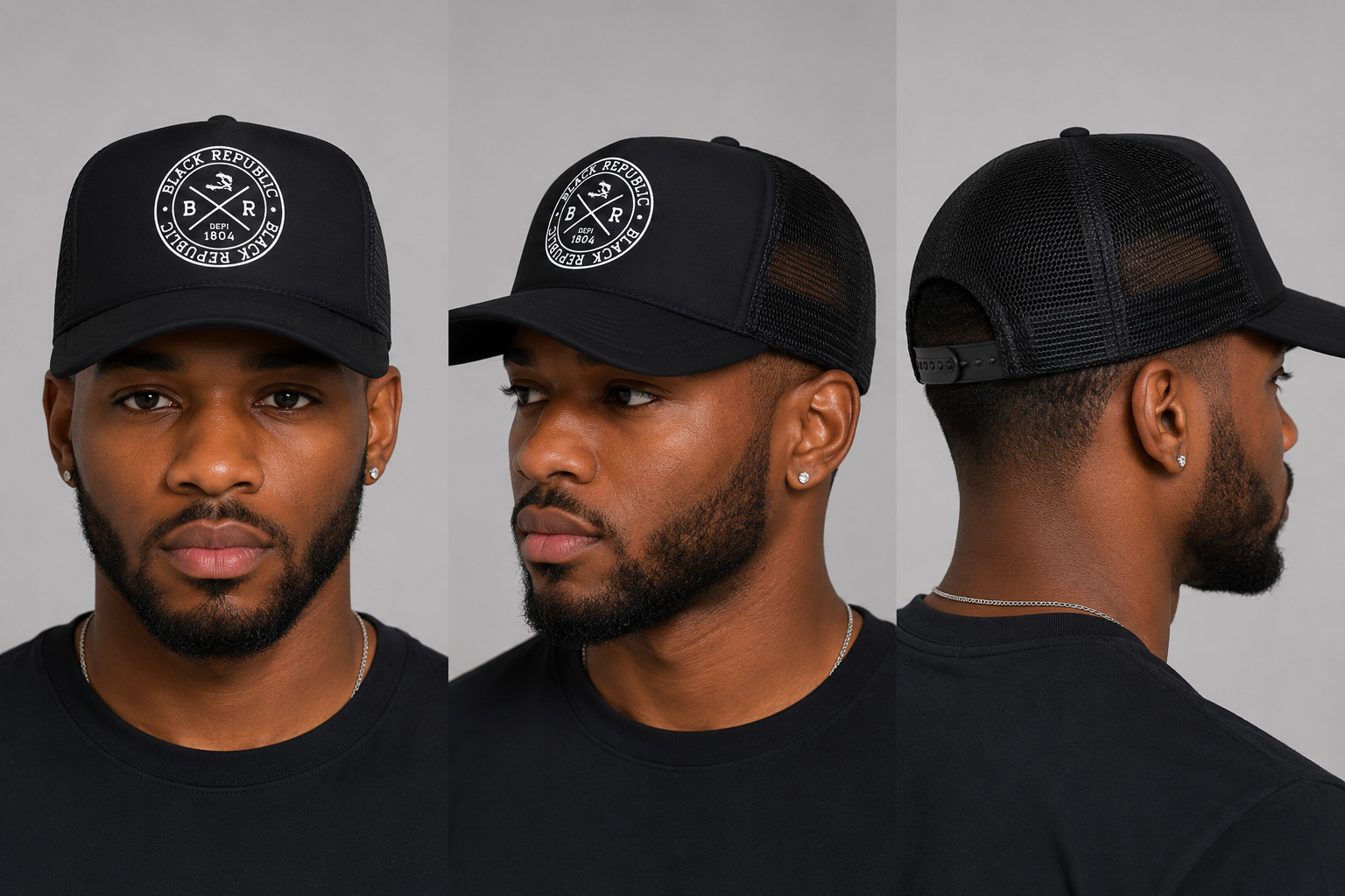 BLACK REPUBLIC DEPI 1804 FOAM TRUCKER HAT
